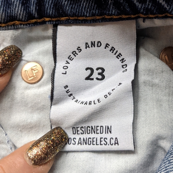 New Lovers + Friends | Ryan High Rise Loose Straight Jeans Sz 23 - Picture 3 of 9